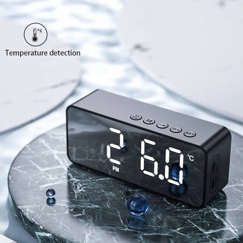 G50 Wireless Bluetooth Speaker Mirror Alarm Clock