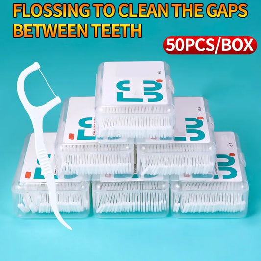 150pcs Dental Floss Plastic Toothpicks