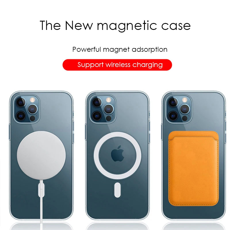 Magnetic Magsafing Case For iPhone 15 14 13 12 11 Pro Max Mini