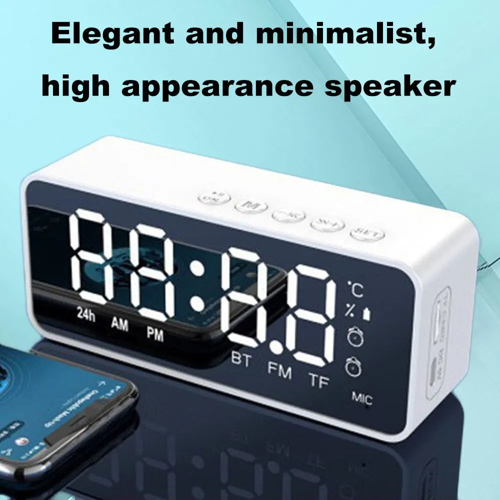 G50 Wireless Bluetooth Speaker Mirror Alarm Clock