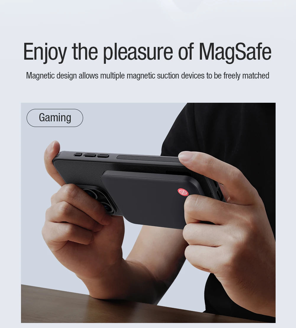 Magnetic Case for iPhone 15 14 13 MagSafe Bump Textured