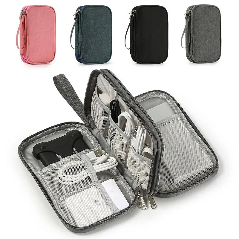 Portable Digital Product Cable Organizer Storage Bag