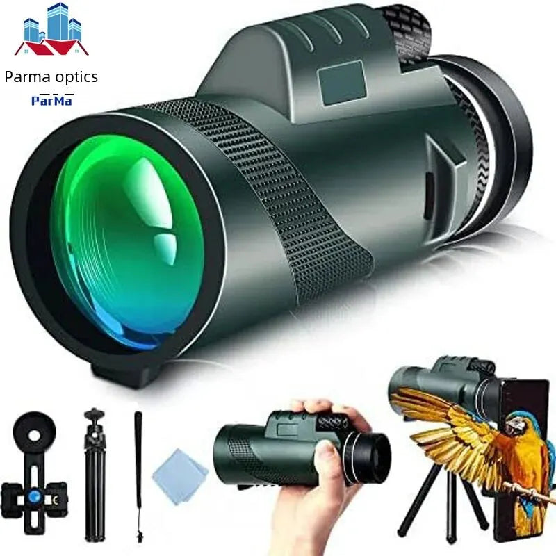 80x100 Single Tube Micro Night Vision High Resolution Monocular Telescope