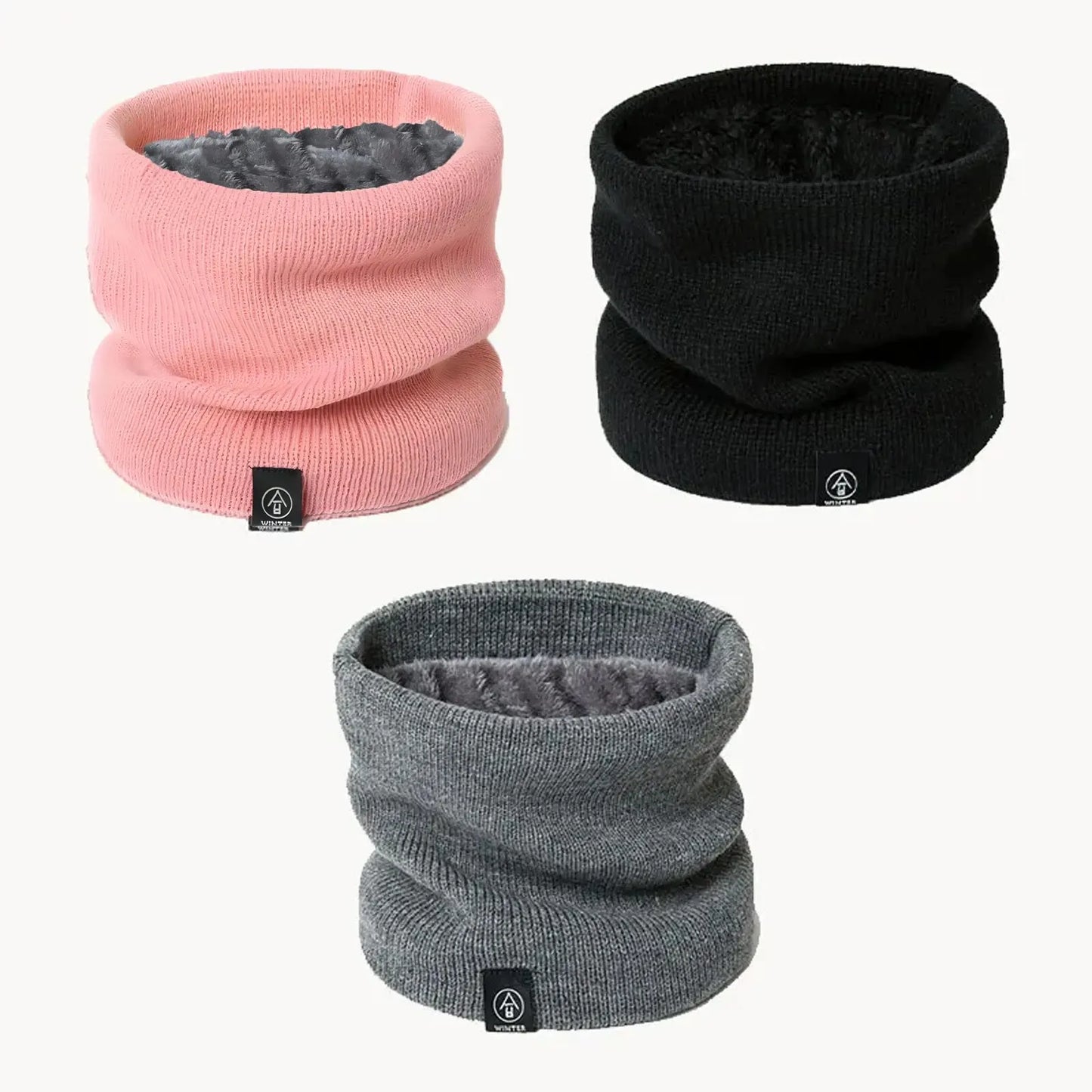 Unisex Knitted Ring Neck Scarf