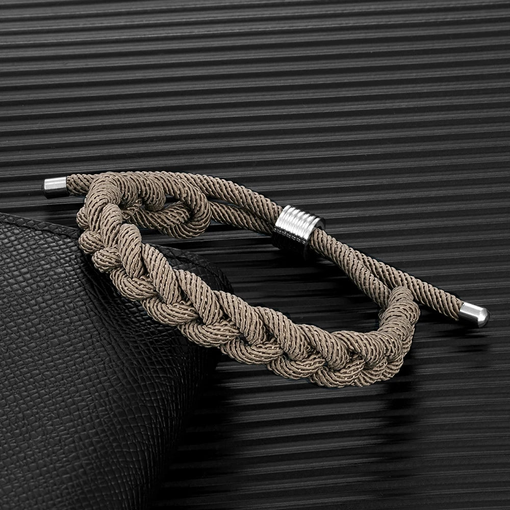 Creative Design Shoelace Bracelet Adjustable Survival Bracelets Handmade