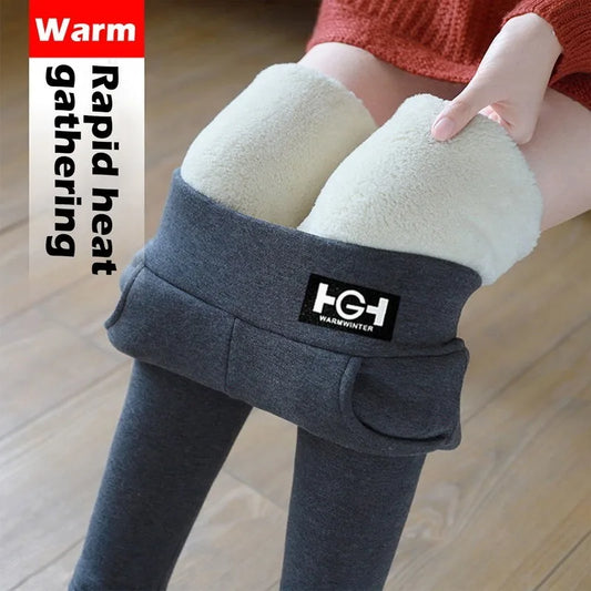 Womens Leggings Warm Leggings Thicken Hight Waist Fleece