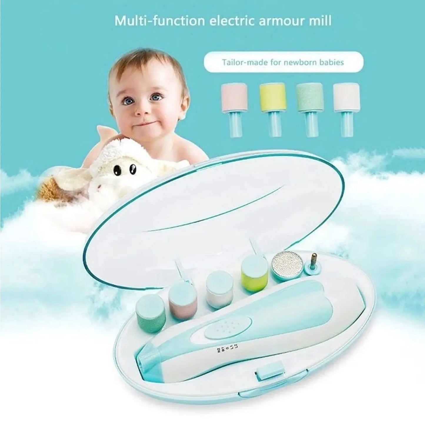 6 in 1 Electric Baby Nail Trimmer Sharpener