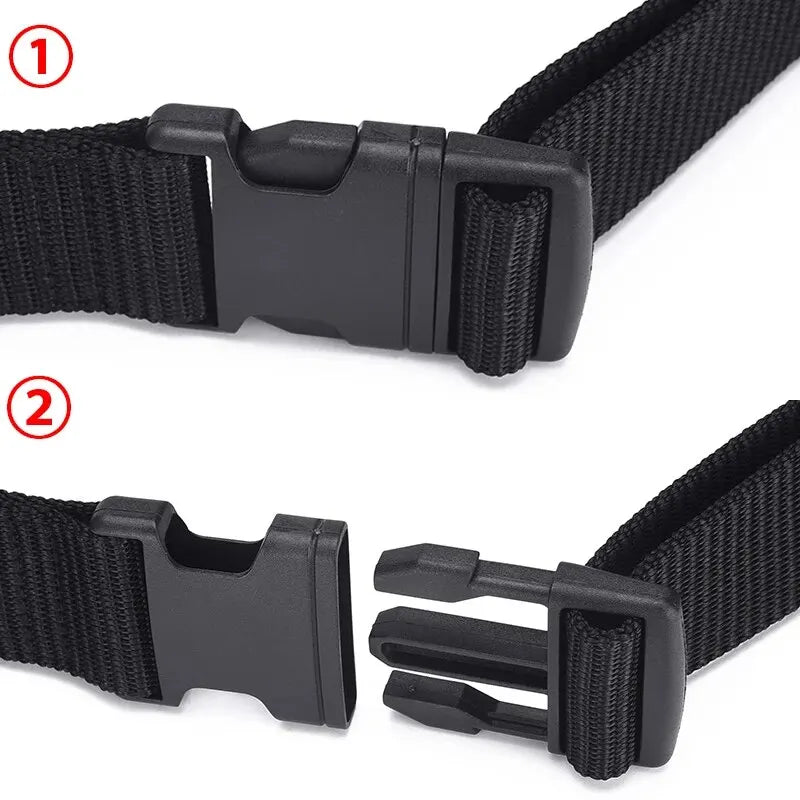 Mens Belt Canvas Plastic Buckle Military Tactical Outdoor