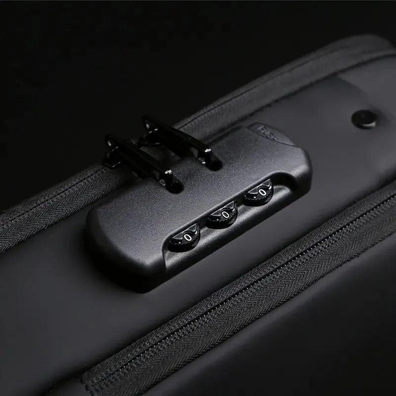 Men Multifunction Anti Theft USB Shoulder Bag - On Sale On