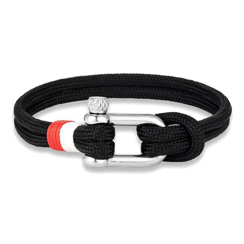 Navy Style Sport Camping Paracord Survival Bracelet for Men Women