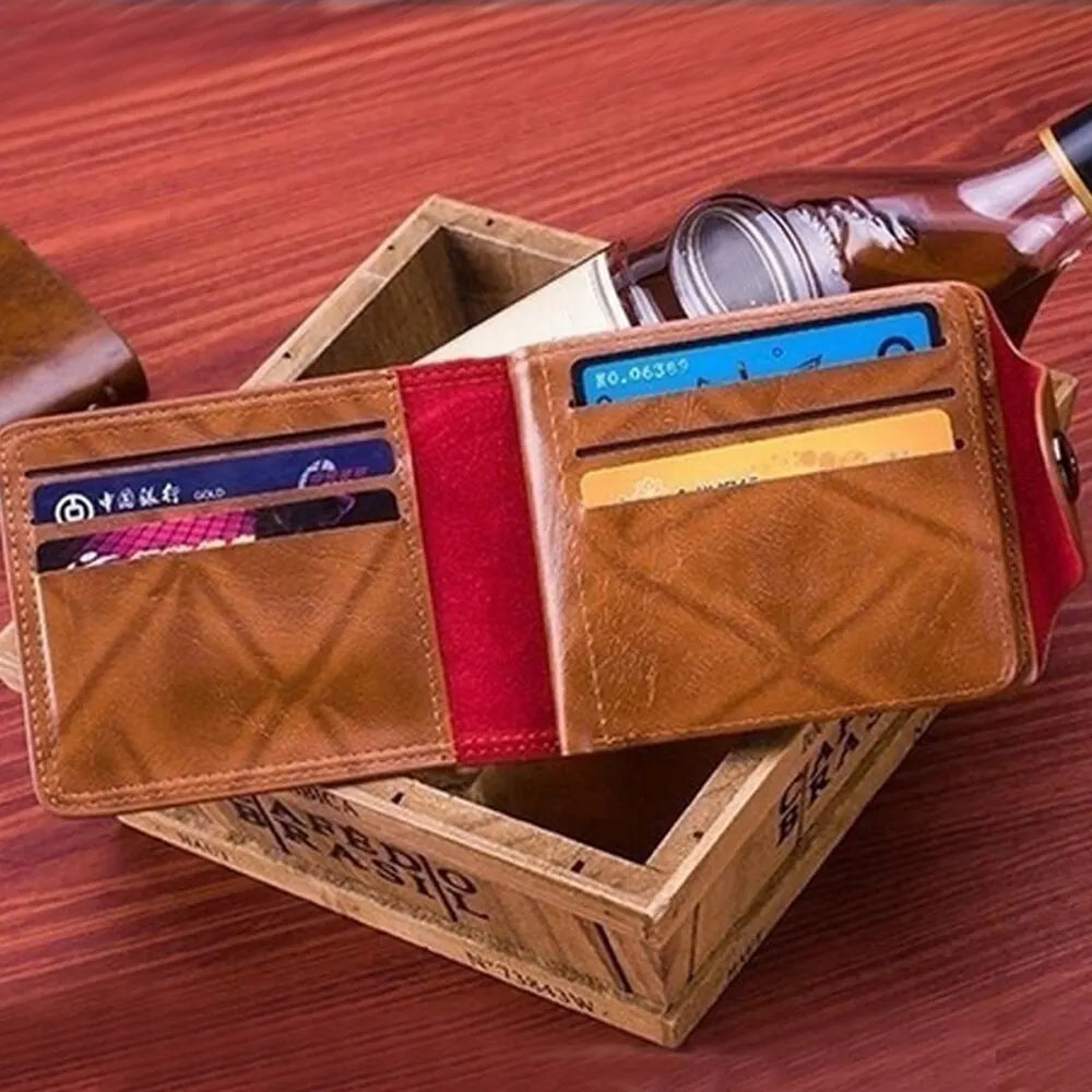 Mens Wallet 100 US Dollar Pattern Leather Card Holder