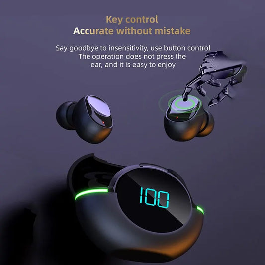 Y80 Bluetooth Tws Wireless Noise Reduction Gaming Earphones