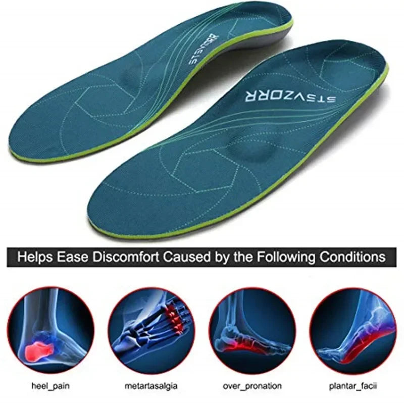 Arch Support Orthopedic Insoles for Flat Feet Relief Step with Confidence