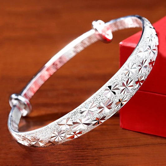 999 Sterling Silver Original Romantic Gypsophila Star Bracelets for Women