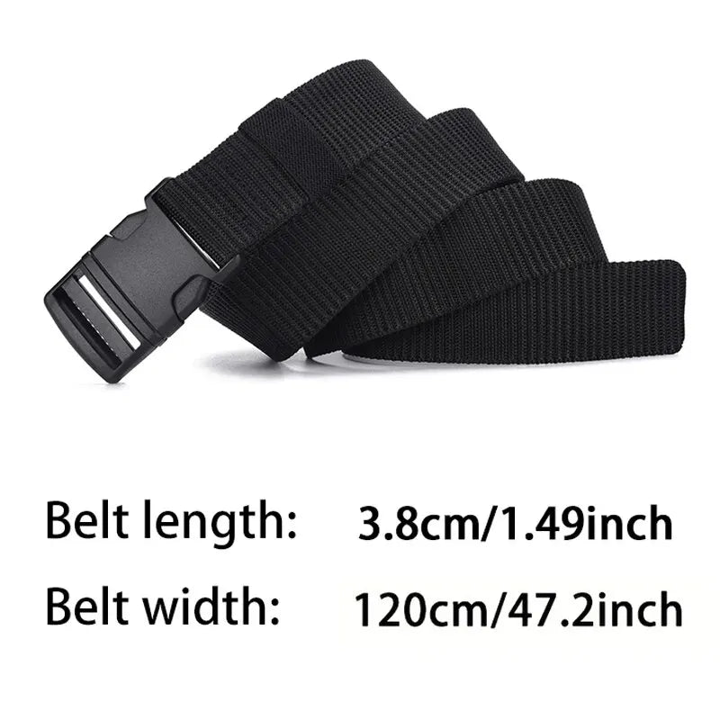 Mens Belt Canvas Plastic Buckle Military Tactical Outdoor