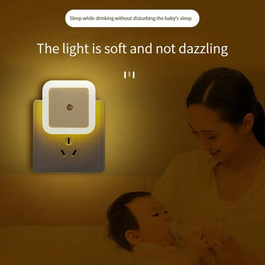 Wireless LED Night Light Mini EU Plug