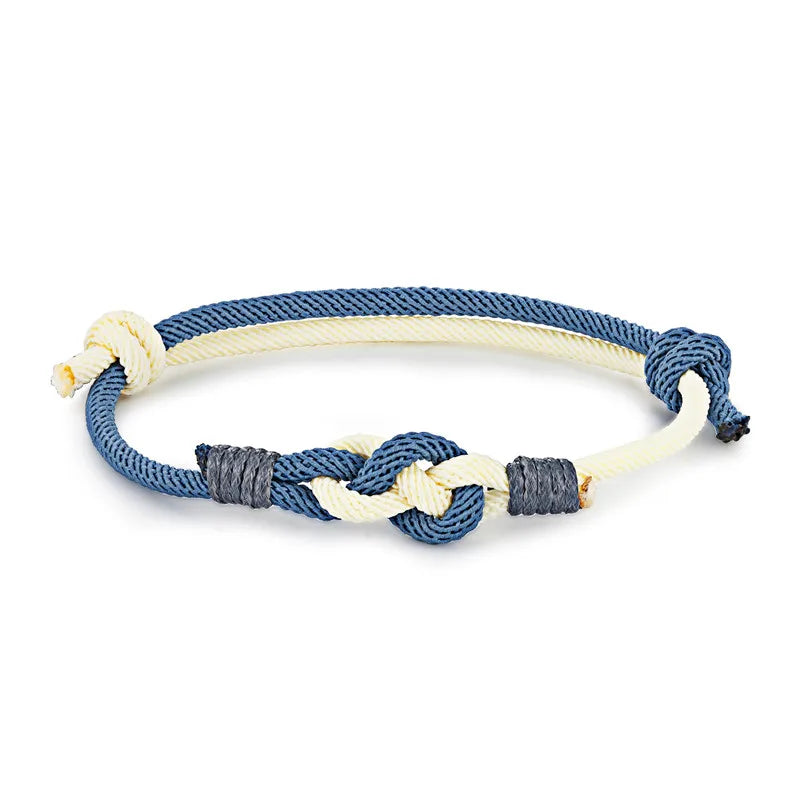 Lucky Men Women Sauvignon Blanc Knot Rope Lovers Couple Bracelet