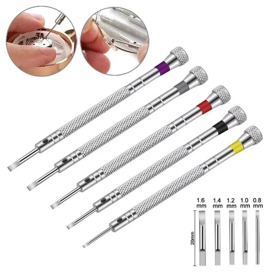 5pcs/set Steel Screwdriver for Watch Repairing