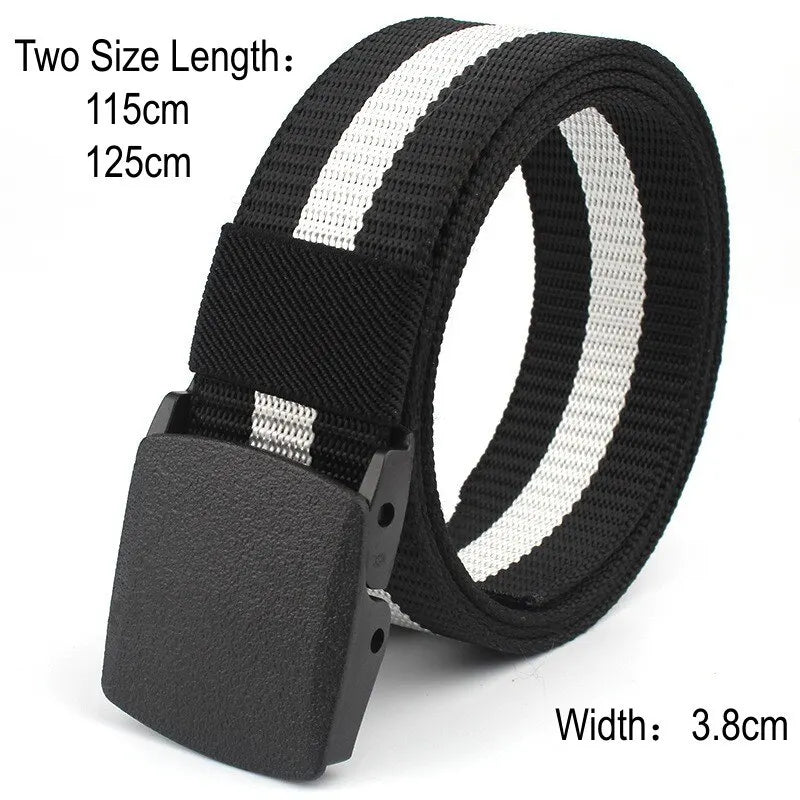 Mens Tactical Military Outdoor Combat Canvas Belt