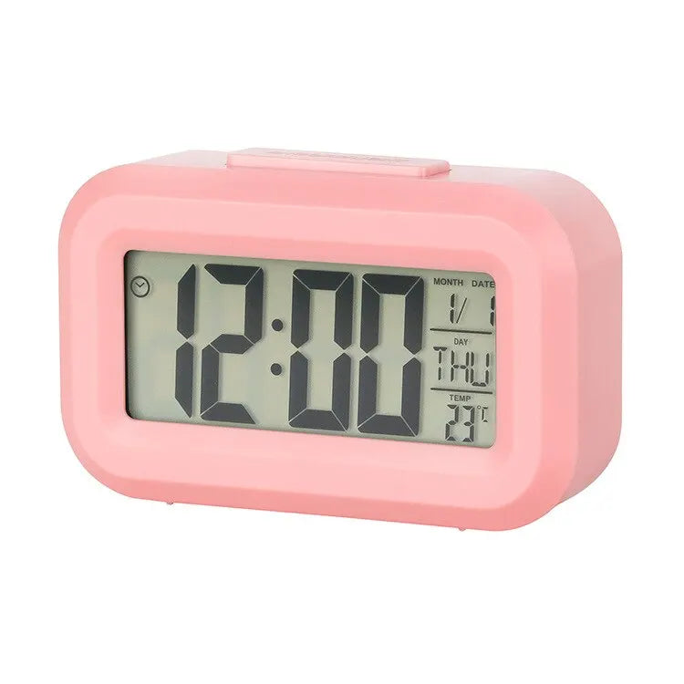 LED Digital Alarm Clock Backlight Snooze Data Time Calendar Table Clock