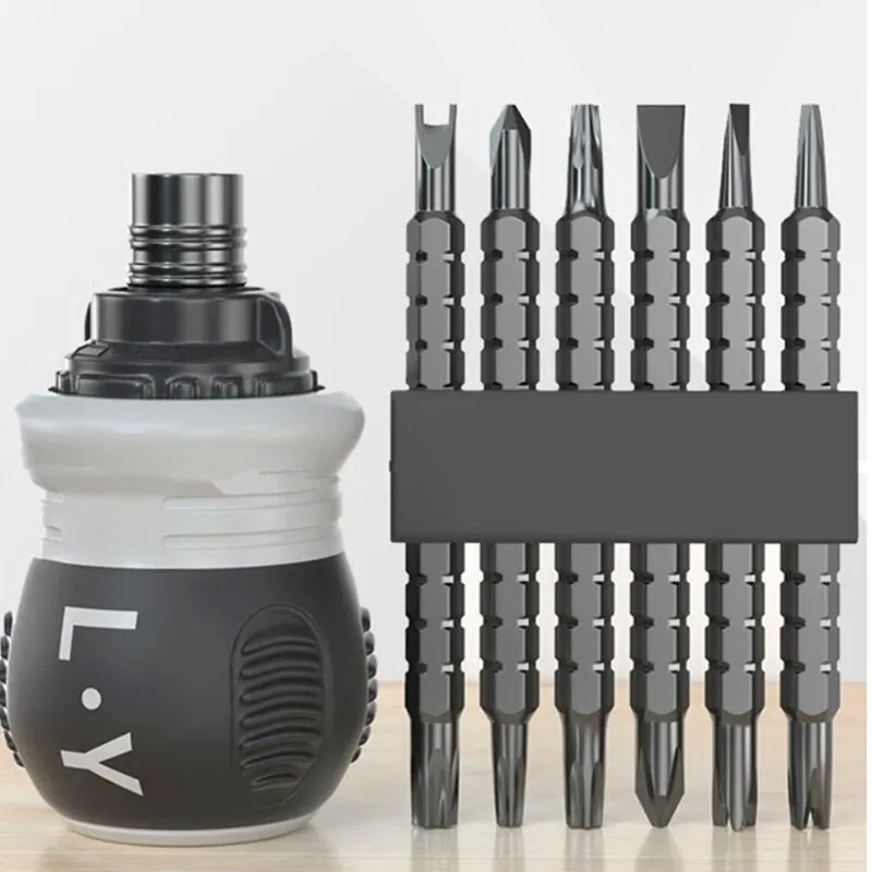 Mini Ratchet Precision Screwdriver Magnetic 13 In 1 Telescopic