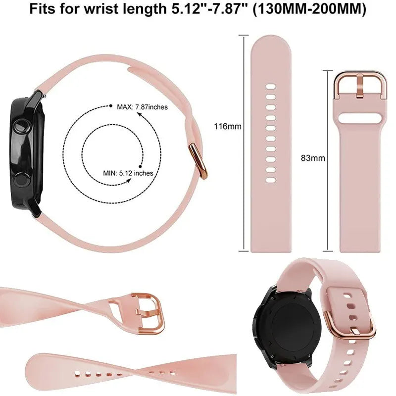 20mm 22mm Watch Strap For Amazfit Samsung Galaxy