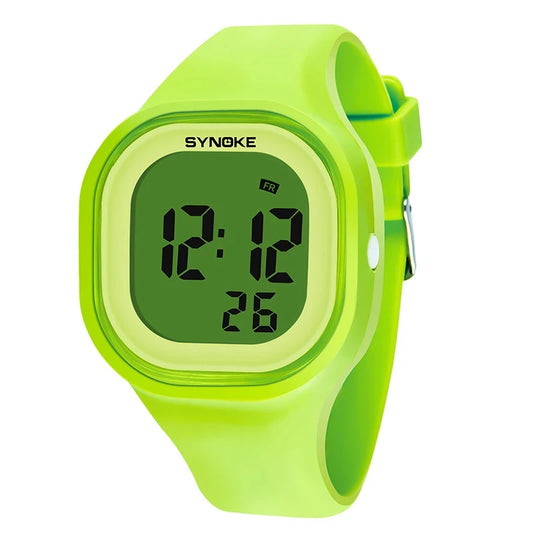 Kids Over 12 Years Old Digital Watch Waterproof Students Wristwatch