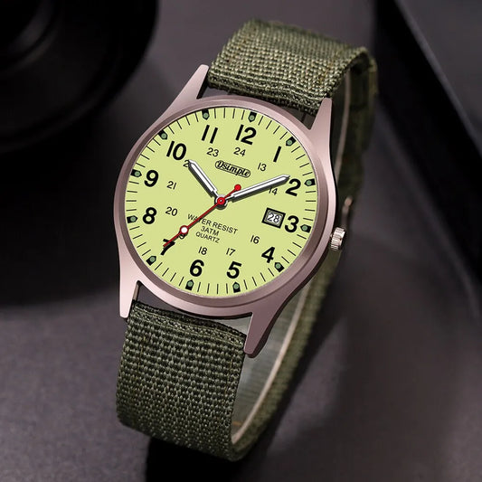 Fashion Mens Watch Luminous Hands Military Sports