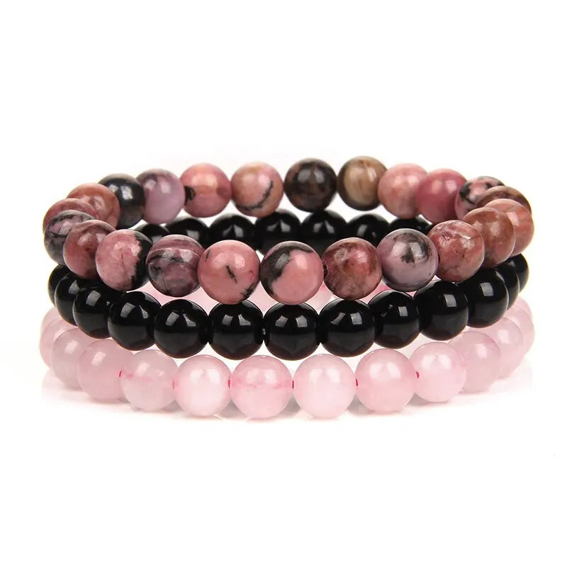 3pcs Natural Stone Unisex Bracelets