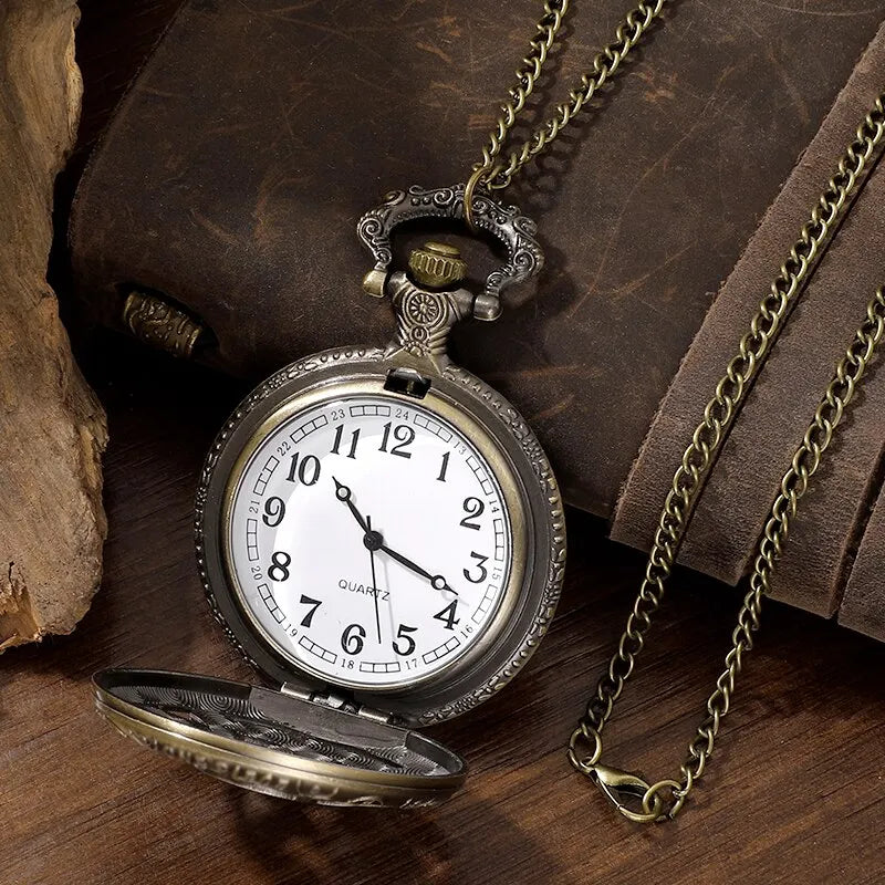 Quartz Pocket Watch Necklace Pendant