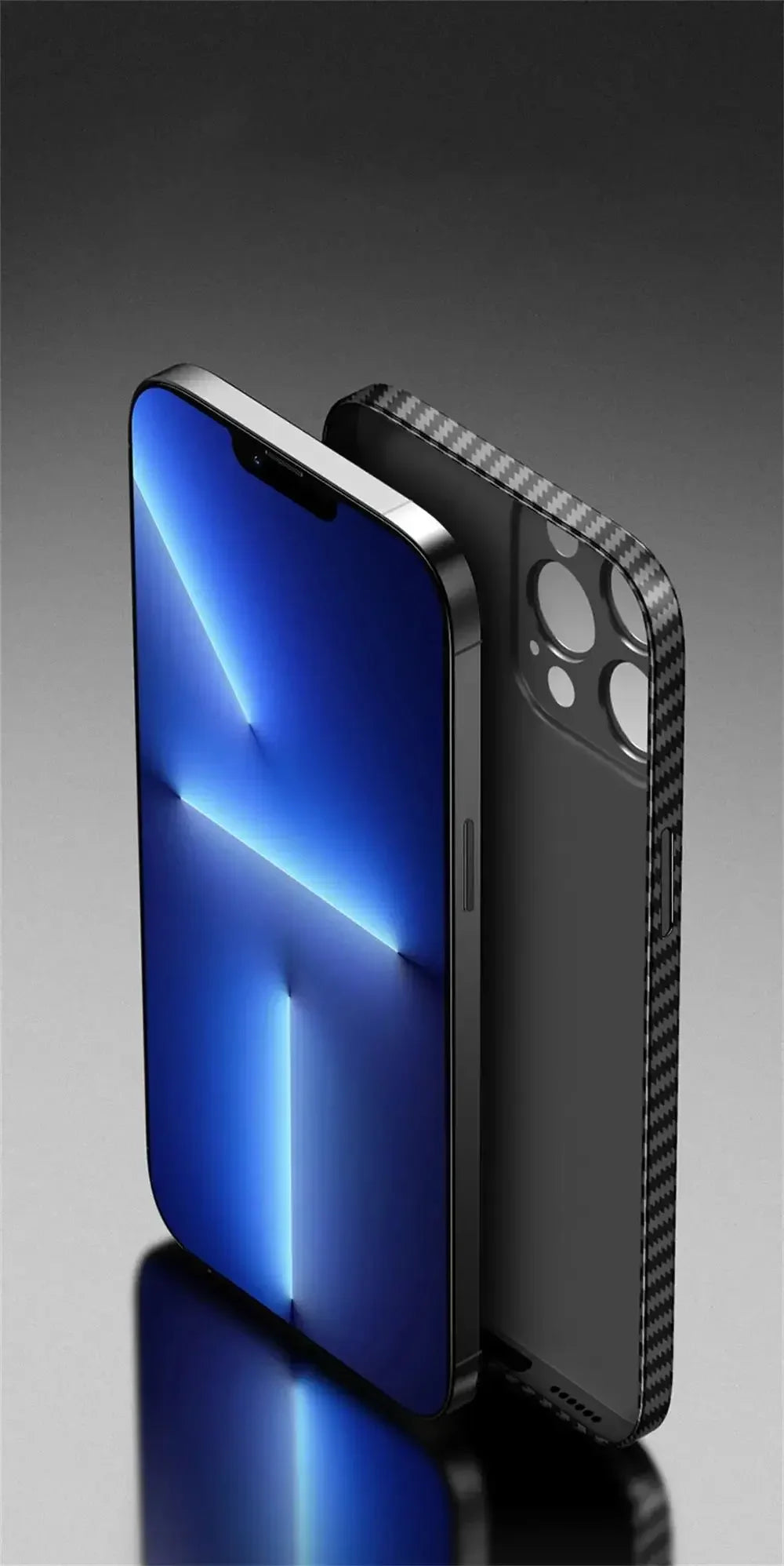 Ultra Thin Carbon Fiber Matte Case For iPhone 15 14 13 12 11 Pro Max