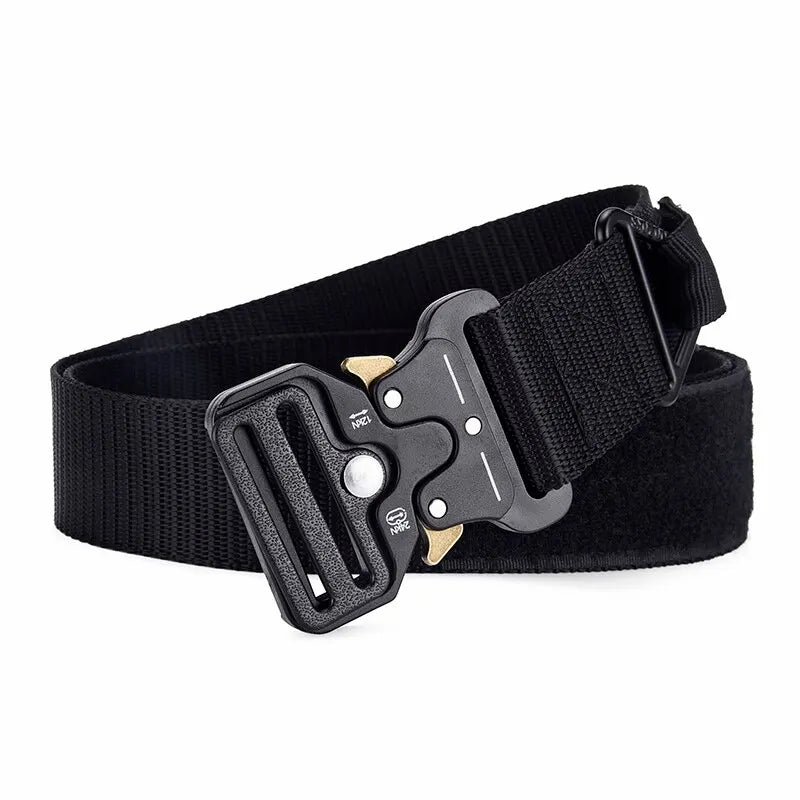 Mens Belt Outdoor Hunting Tactical Multifunction Buckle Nylon