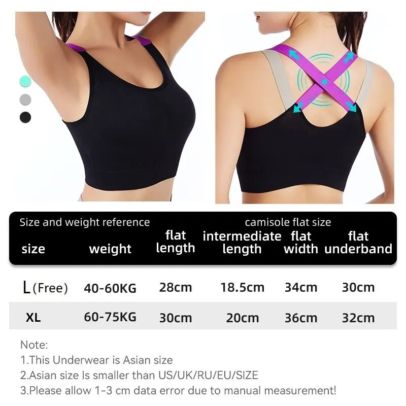 Womens Seamless Bra Camisole Underwear Sports Yoga