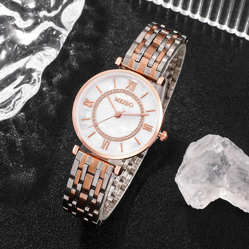 Womens Quartz Watch Stainless Steel HQ8016