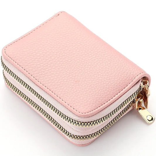 Womens Zipper Multi Card Slot Coin Purse