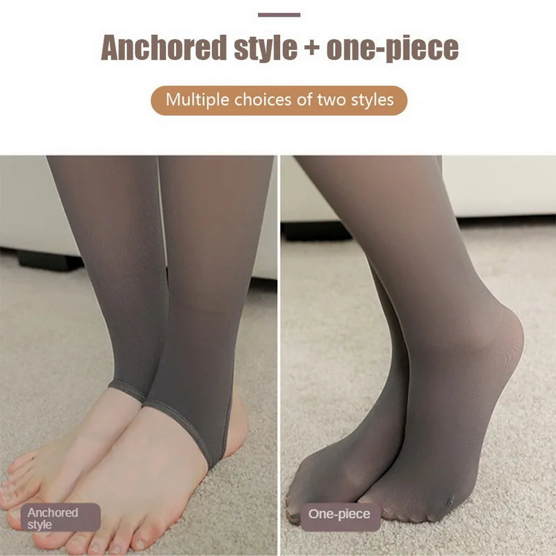 Thermal Stockings Womans Fleece Tights Warm Slim