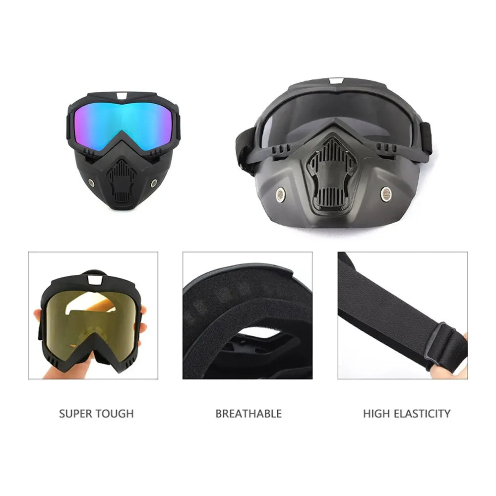 Windproof Mask Goggle HD Motorcycle Outdoor Sport Glasses