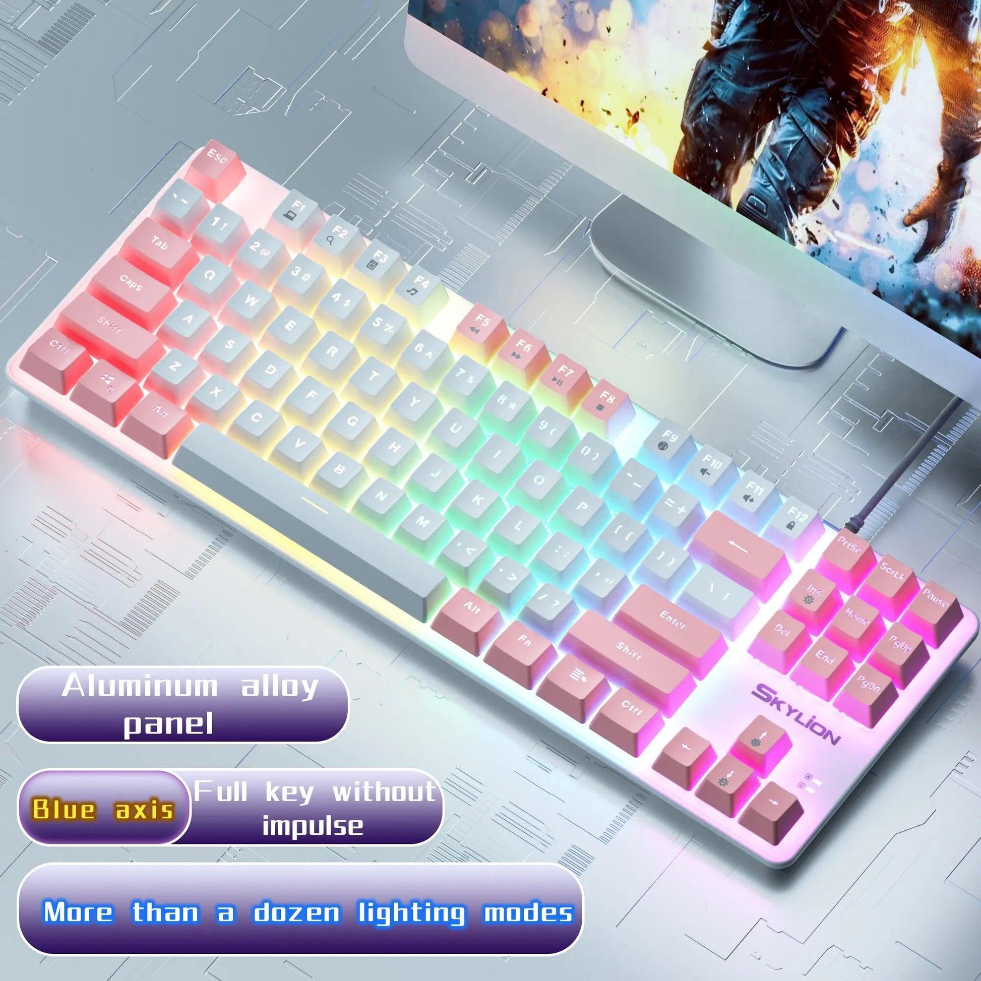 SKYLION H87 Wired Mechanical Keyboard - On Sale On