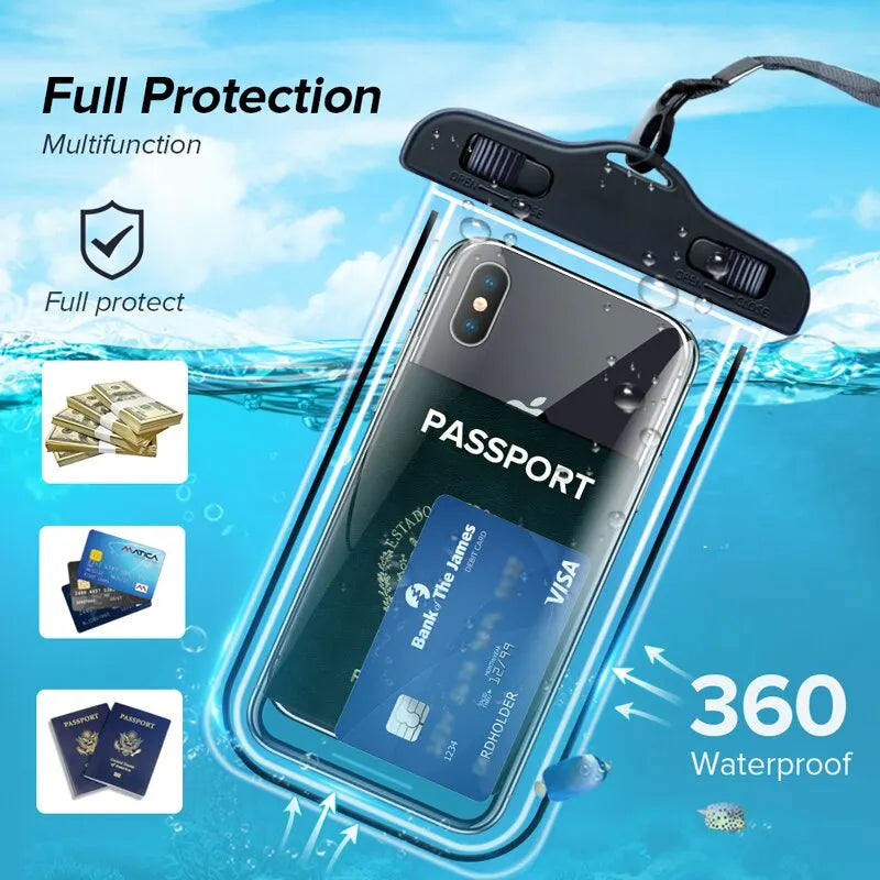 Waterproof Phone Case Swimming Water Proof Bag Universal