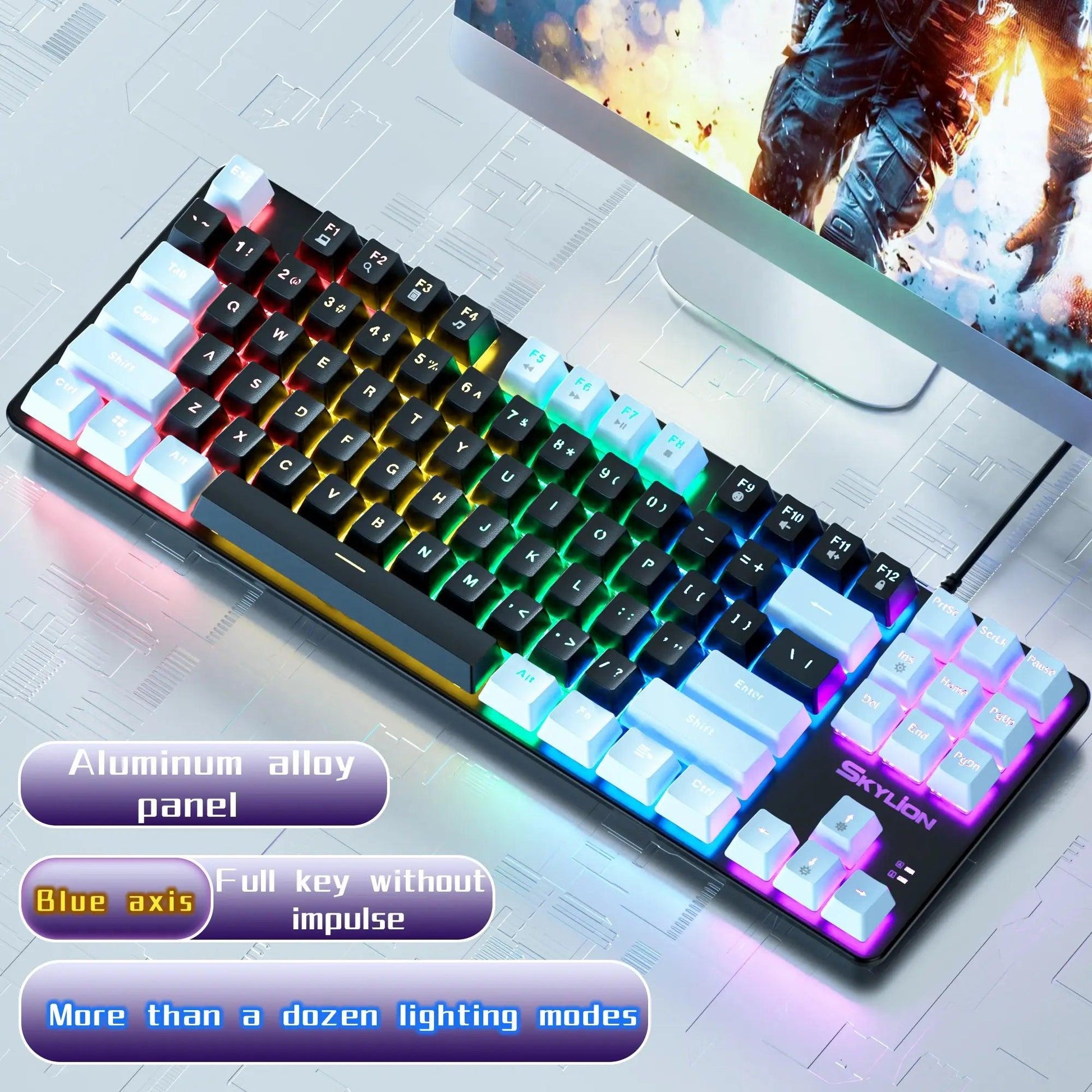 SKYLION H87 Wired Mechanical Keyboard - On Sale On