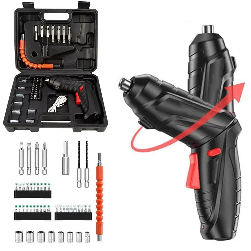 Mini Electric Drill Cordless Screwdriver Tools Set