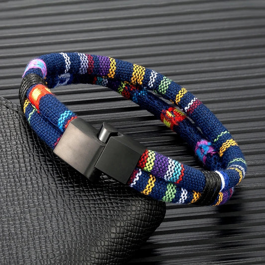 Unisex Handmade Woven Surfer Waterproof Rope Bracelet