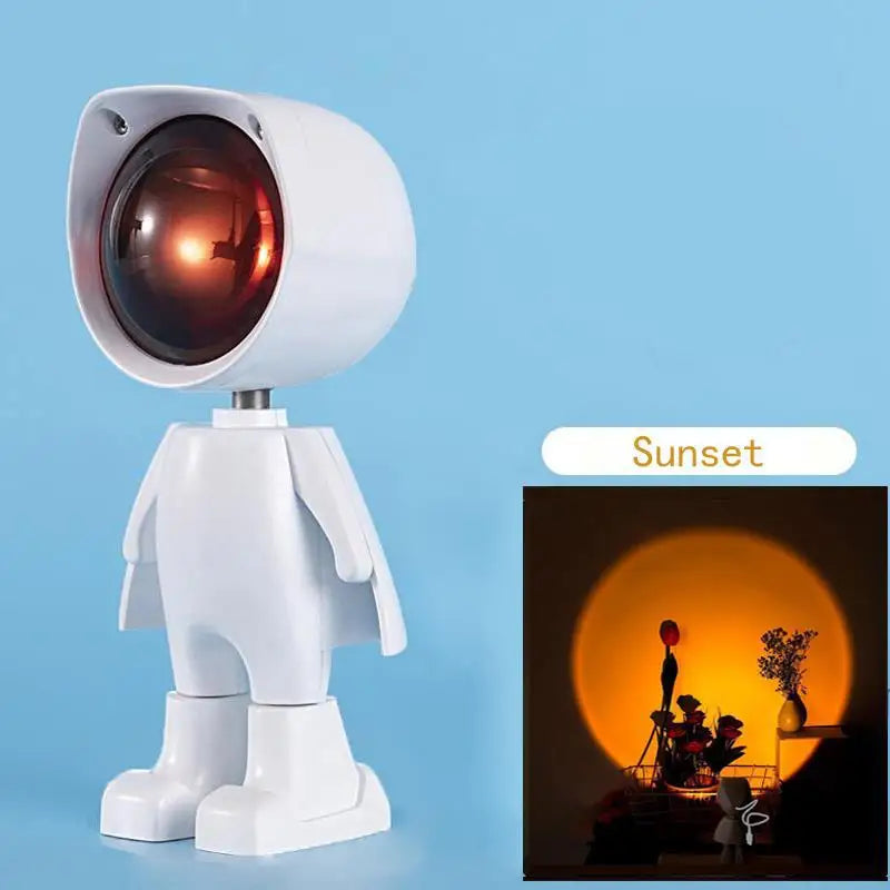 LED Seven Colors Sunset Astronaut Light