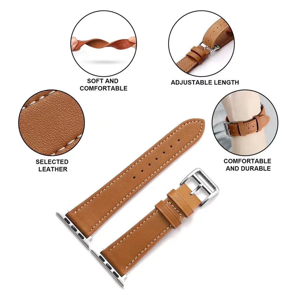 Leather Strap For Apple Watch IWatch Bracelet