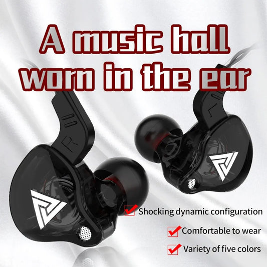 QKZ AK6 Earphone 6 Dynamic Driver Unit Headphone