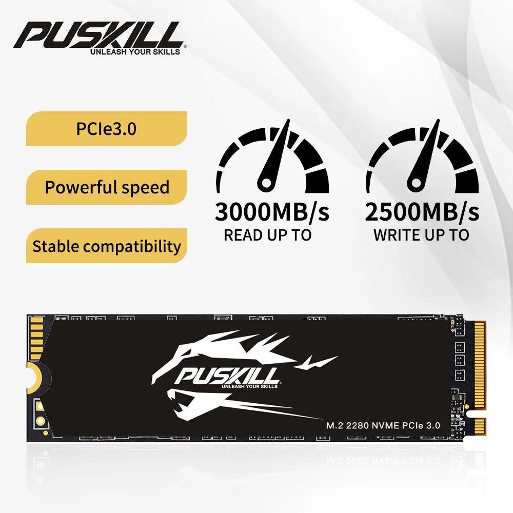 PUSKILL SSD NVMe M.2 Internal Solid State Drive Disk - On Sale On