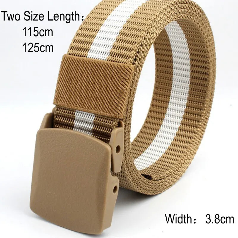 Mens Tactical Military Outdoor Combat Canvas Belt