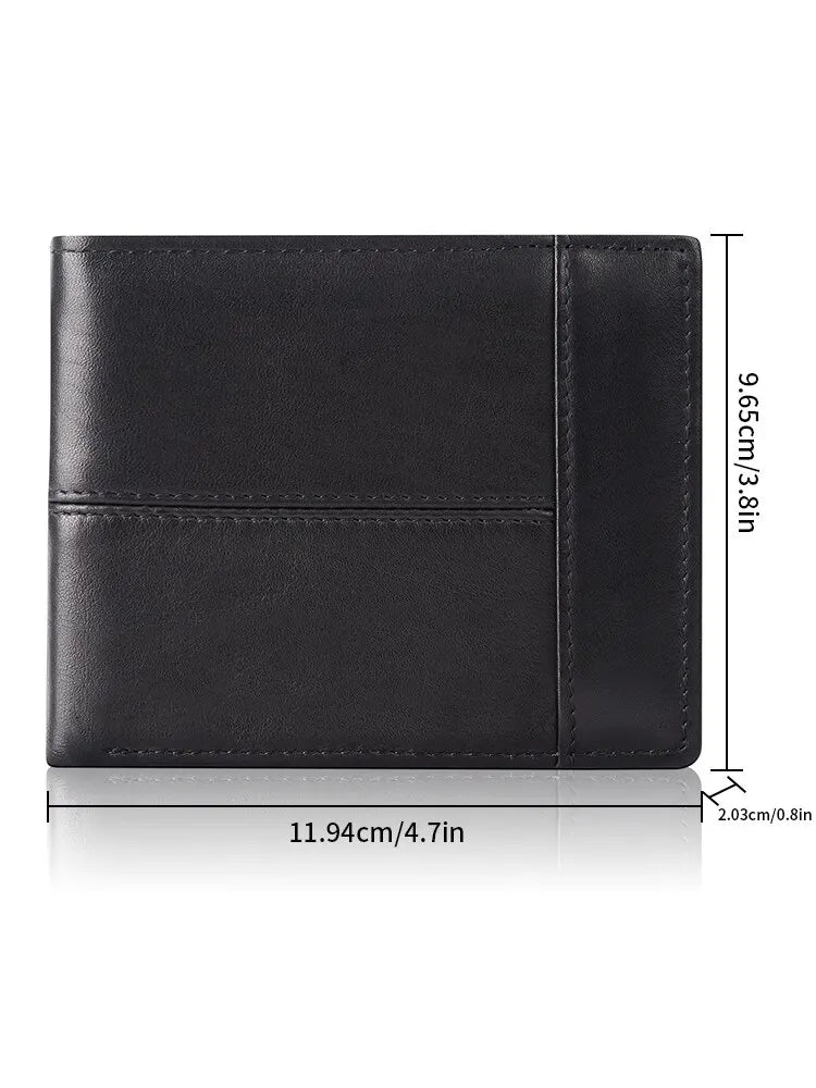 RFID Leather Mens Wallet Card Holder