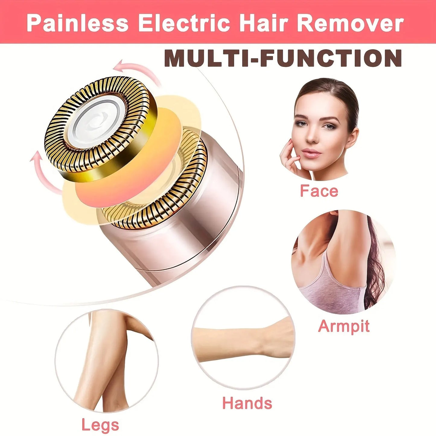 Electric Hair Remover For Womens Painless and Effective