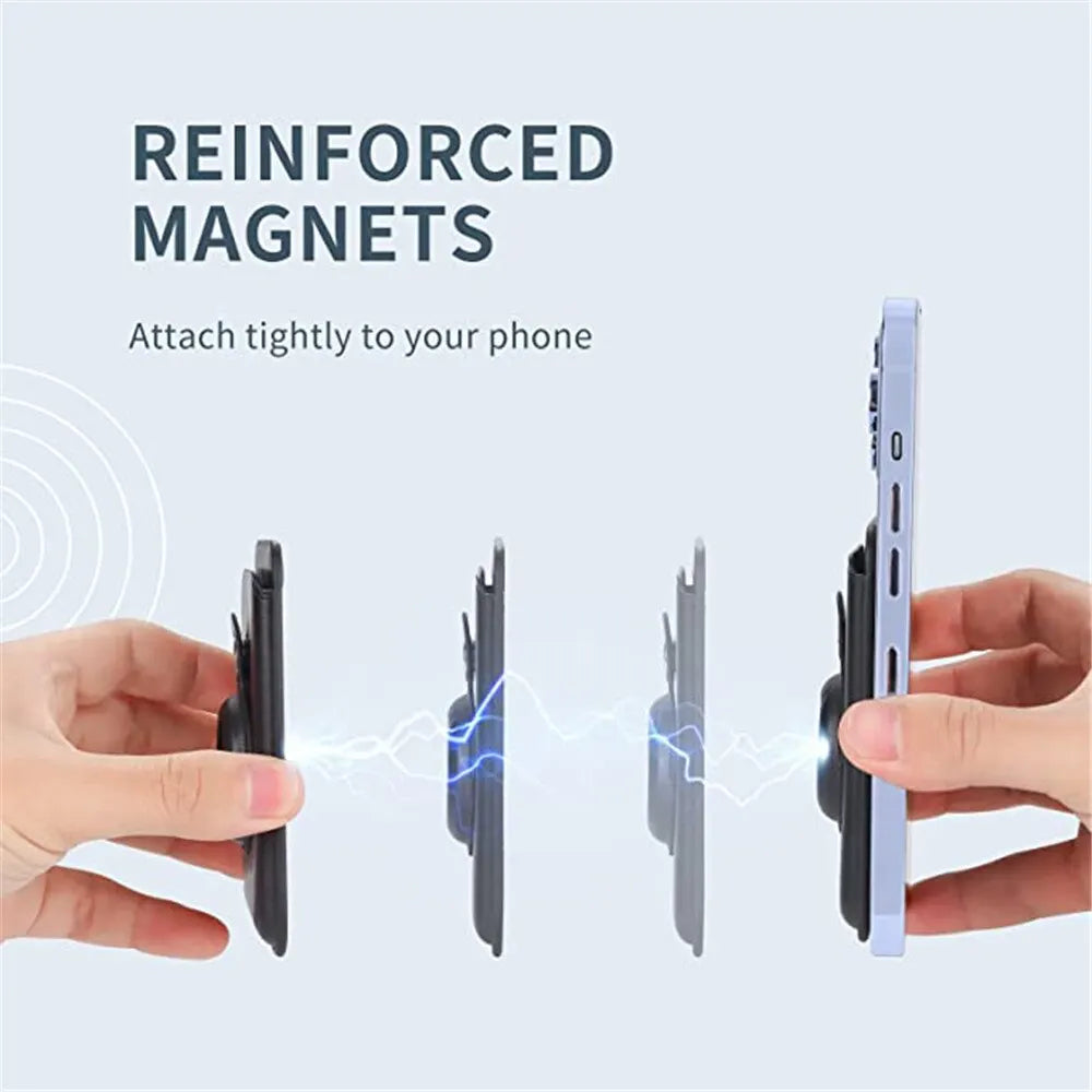 MagSafe Phone Card Wallet with Built in AirTag Pocket for iPhone